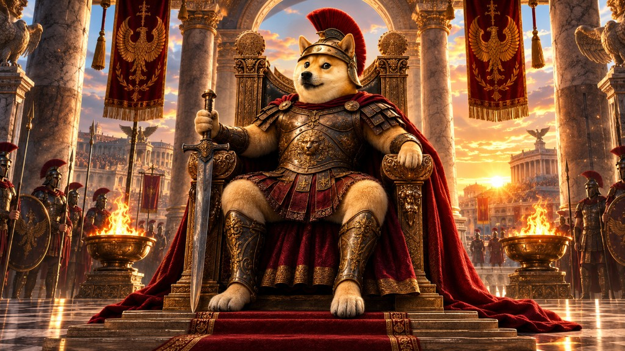 Emperor Dogeus Maximus on the throne